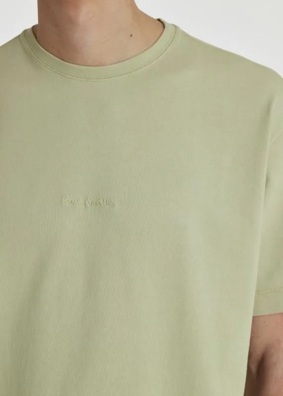 Mens GarmentDye Embroidered Logo TShirt Paul Smith TShirts Mens GarmentDye Embroidered Logo TShirt Paul Smith TShirts