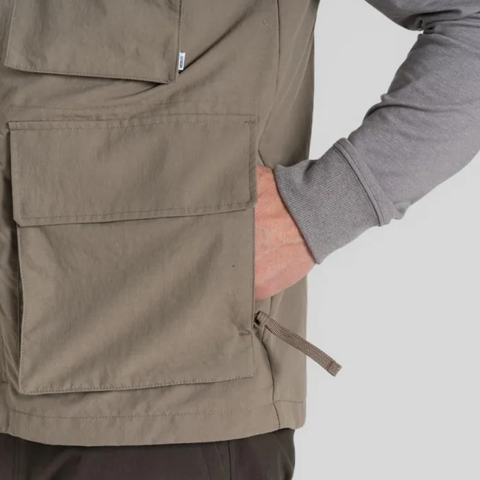Mens Gilets Craghoppers NosiLife Adventure Gilet IV Pebble Mens Gilets Craghoppers NosiLife Adventure Gilet IV Pebble