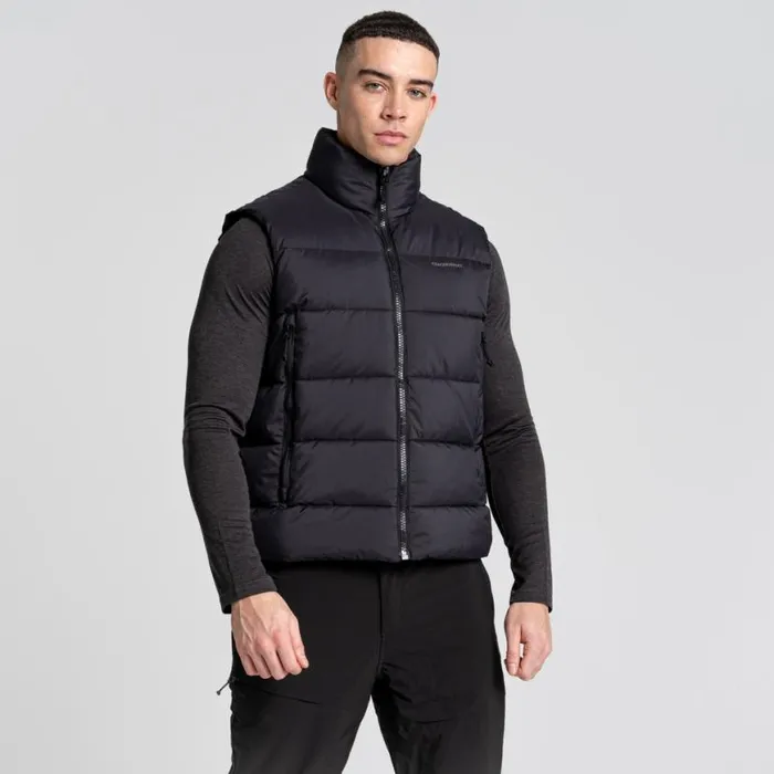 Mens Gilets Craghoppers Sutherland Vest Black