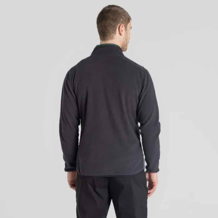 Mens Half Zip Fleece Craghoppers CO2 Renu Half Zip Fleece Black Pepper Mens Half Zip Fleece Craghoppers CO2 Renu Half Zip Fleece Black Pepper