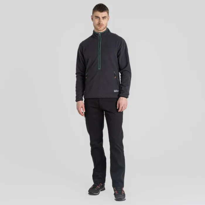 Mens Half Zip Fleece Craghoppers CO2 Renu Half Zip Fleece Black Pepper Mens Half Zip Fleece Craghoppers CO2 Renu Half Zip Fleece Black Pepper