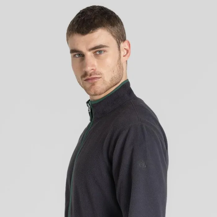 Mens Half Zip Fleece Craghoppers CO2 Renu Half Zip Fleece Black Pepper Mens Half Zip Fleece Craghoppers CO2 Renu Half Zip Fleece Black Pepper