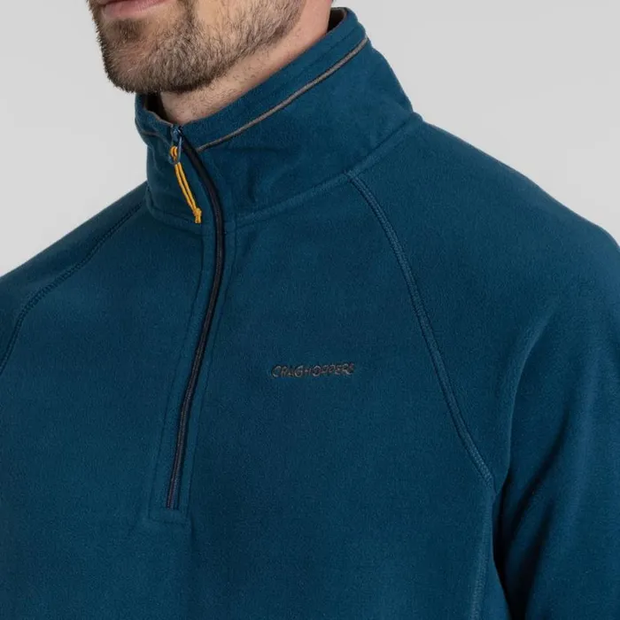 Mens Half Zip Fleece Craghoppers Corey VI Half Zip Fleece Tourmaline Blue Mens Half Zip Fleece Craghoppers Corey VI Half Zip Fleece Tourmaline Blue