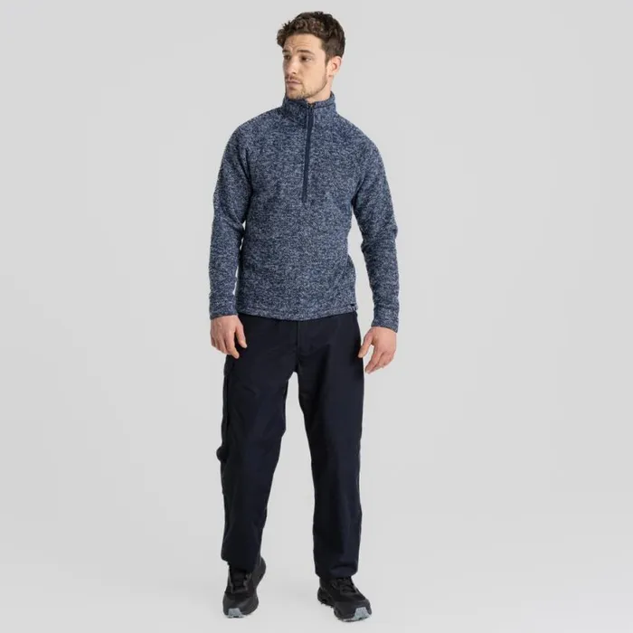 Mens Half Zip Fleece Craghoppers Rubeus Half Zip Fleece Blue Navy Marl Mens Half Zip Fleece Craghoppers Rubeus Half Zip Fleece Blue Navy Marl