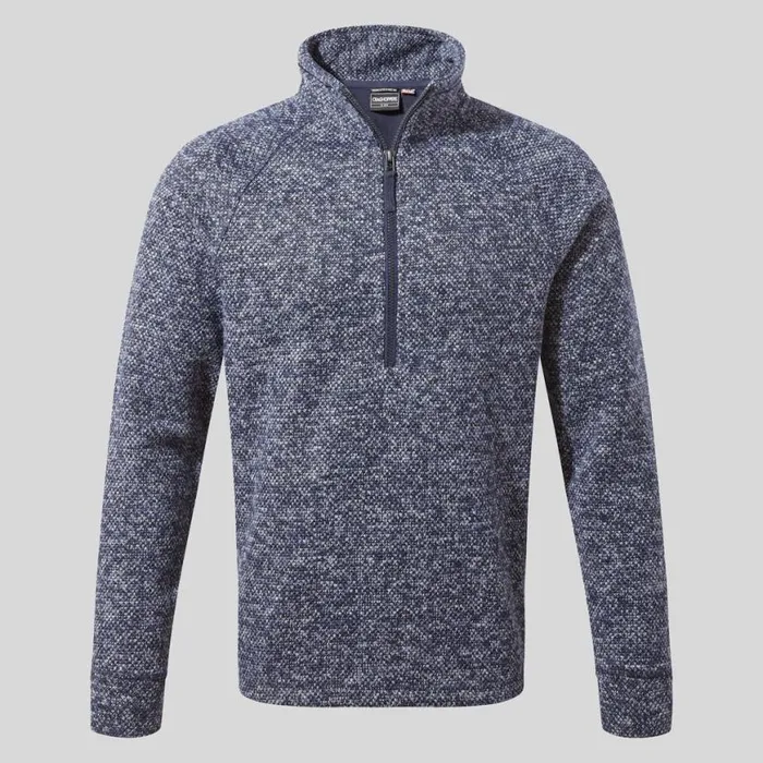 Mens Half Zip Fleece Craghoppers Rubeus Half Zip Fleece Blue Navy Marl Mens Half Zip Fleece Craghoppers Rubeus Half Zip Fleece Blue Navy Marl