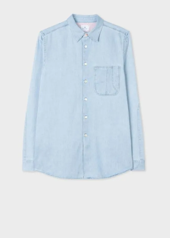 Mens LightWash Denim Shirt Paul Smith Shirts