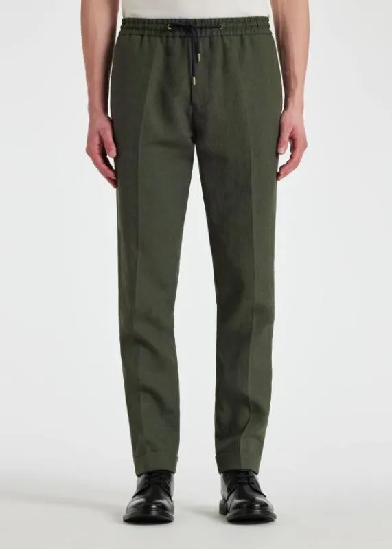 Mens Linen Drawstring Pants Paul Smith Pants