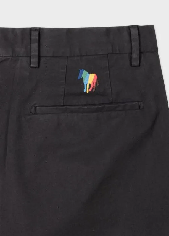 Mens MidFit CottonTwill Embroidered Zebra Chinos Paul Smith Pants