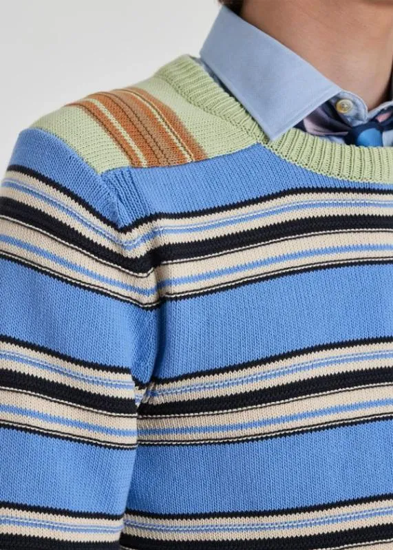 Mens MixUp Stripe CottonBlend Sweater Paul Smith Sweaters Mens MixUp Stripe CottonBlend Sweater Paul Smith Sweaters