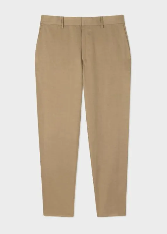 Mens Olive CottonLinen Pants Paul Smith Pants