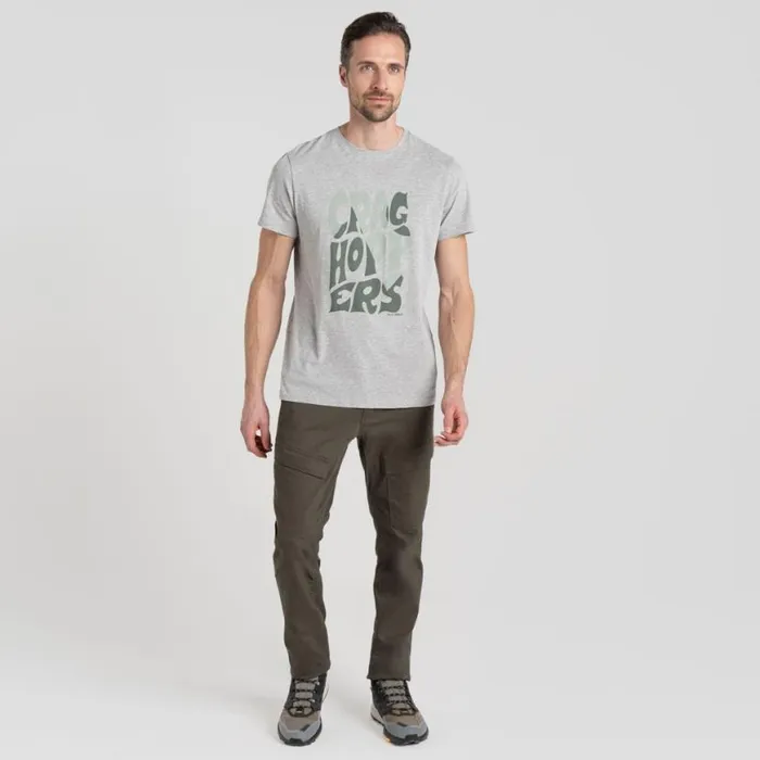 Mens Short Sleeve Craghoppers Lucent Short Sleeved TShirt Soft Grey Marl Mens Short Sleeve Craghoppers Lucent Short Sleeved TShirt Soft Grey Marl