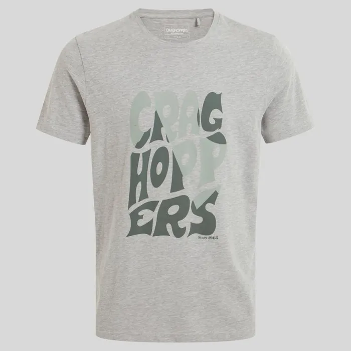 Mens Short Sleeve Craghoppers Lucent Short Sleeved TShirt Soft Grey Marl Mens Short Sleeve Craghoppers Lucent Short Sleeved TShirt Soft Grey Marl