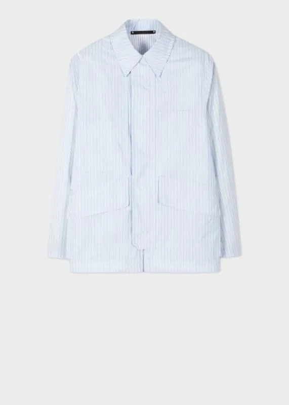 Mens Stripe CottonBlend Jacket Paul Smith Coats and Jackets