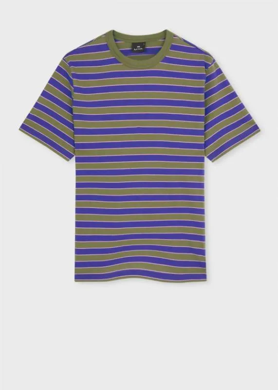 Mens Stripe Cotton TShirt Paul Smith TShirts