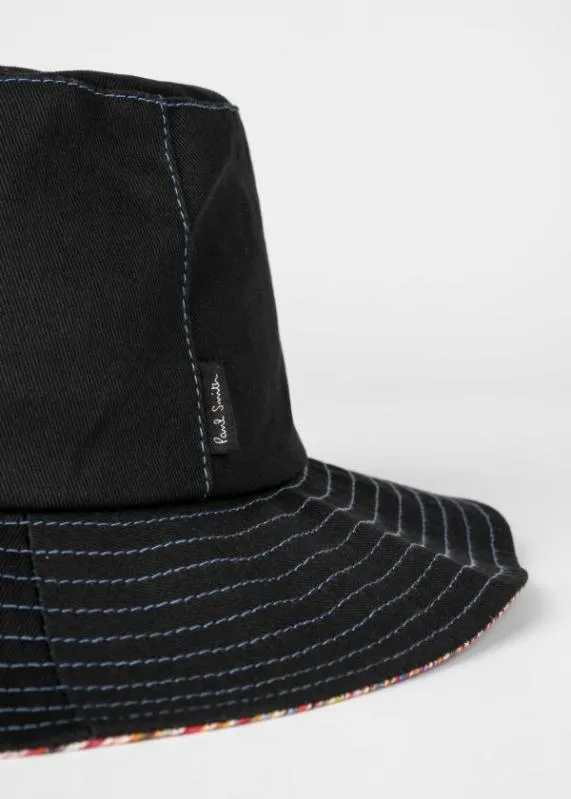 Mens Stripe Trim Bucket Hat Paul Smith Hats and Gloves Mens Stripe Trim Bucket Hat Paul Smith Hats and Gloves