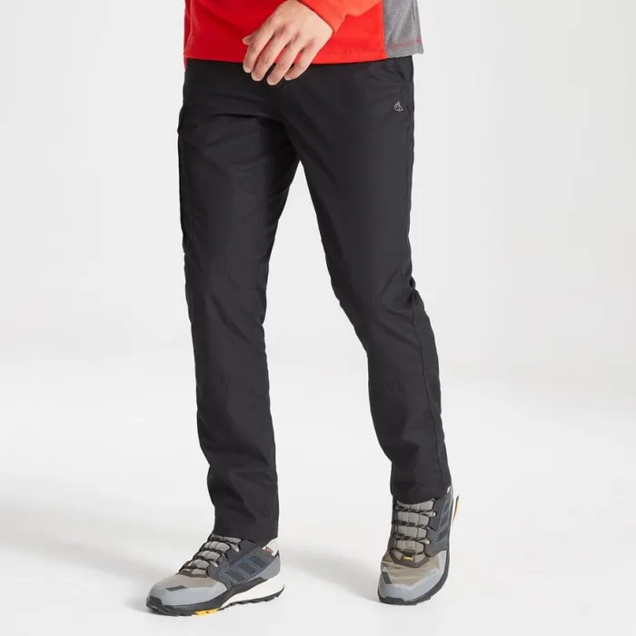 Mens Walking Trousers Craghoppers Kiwi Slim Trousers Black