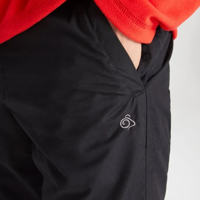 Mens Walking Trousers Craghoppers Kiwi Slim Trousers Black Mens Walking Trousers Craghoppers Kiwi Slim Trousers Black