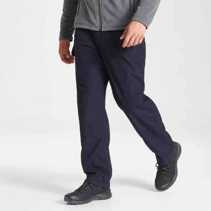 Mens Walking Trousers Craghoppers Kiwi Winter Lined Trousers Dark Navy