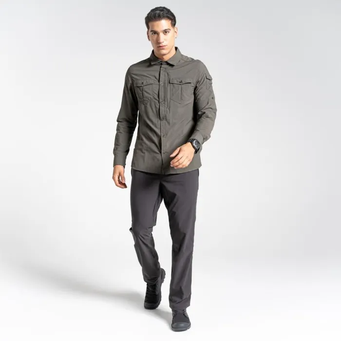 Mens Walking Trousers Craghoppers NosiLife Pro II Trousers Black Pepper Mens Walking Trousers Craghoppers NosiLife Pro II Trousers Black Pepper
