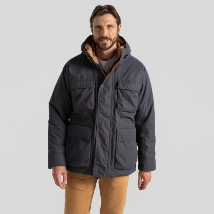Mens Waterproof Jackets Craghoppers Breckon Waterproof Jacket Dark Iron