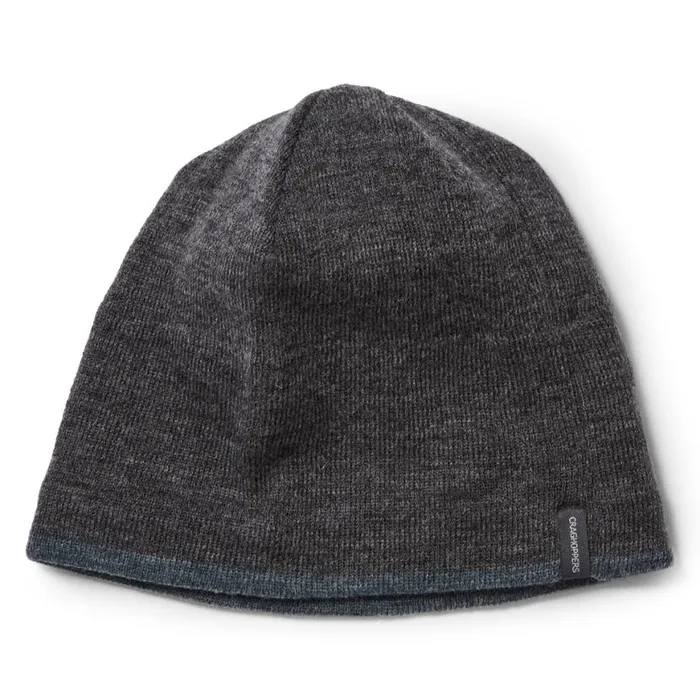 MensWomensEquipment Hats Craghoppers Gallus Beanie Black Pepper