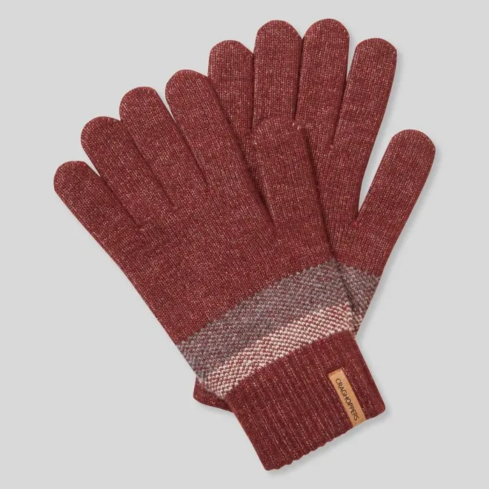 MensWomens Gloves Craghoppers Forster Glove Axinite Red