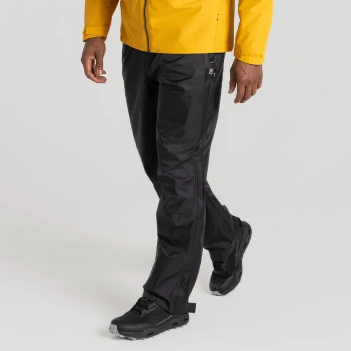 MensWomens Walking Trousers Craghoppers Ascent Over Trousers Black