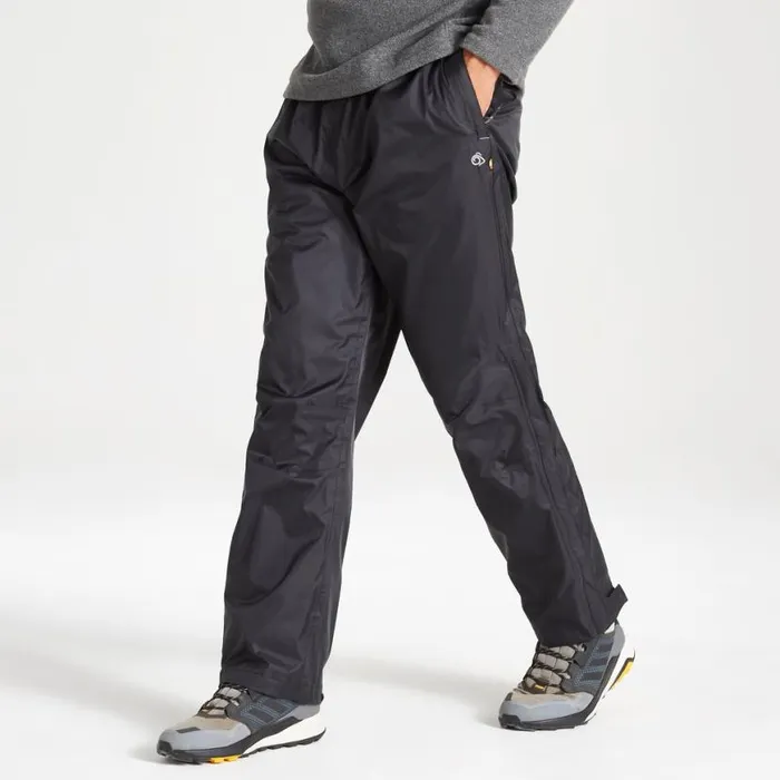 MensWomens Walking Trousers Craghoppers Ascent Over Trousers Black MensWomens Walking Trousers Craghoppers Ascent Over Trousers Black