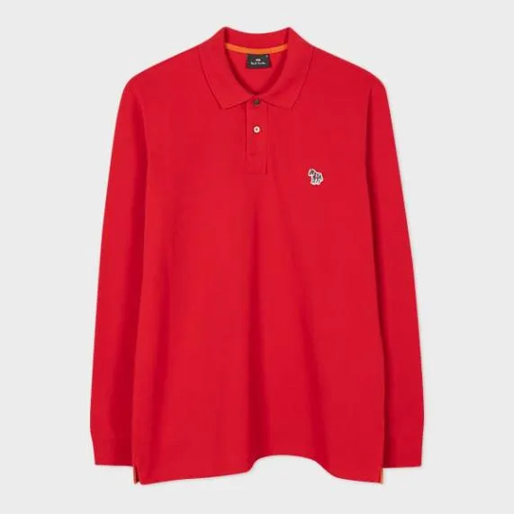 Mens Zebra LongSleeve Polo Shirt Paul Smith Polo Shirts