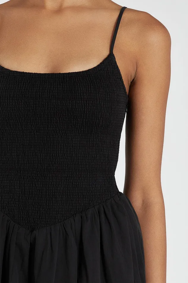 MILANO BLACK COTTON MIDI DRESS Women DISSH Event Dresses