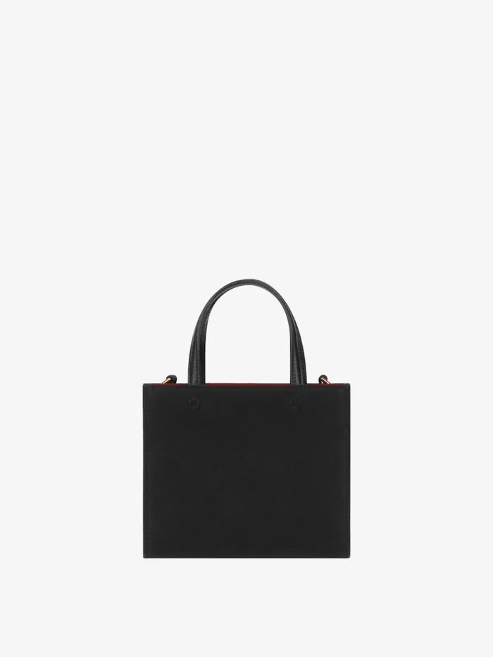 Mini GTote Shopping Bag In Canvas Black Women Givenchy Tote Bags