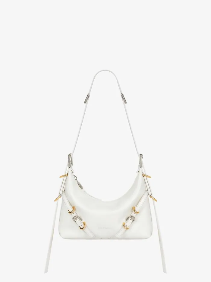 Mini Voyou Bag In Leather Ivory Women Givenchy Crossbody Bags