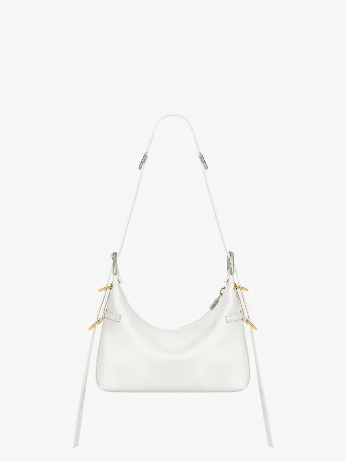 Mini Voyou Bag In Leather Ivory Women Givenchy Crossbody Bags