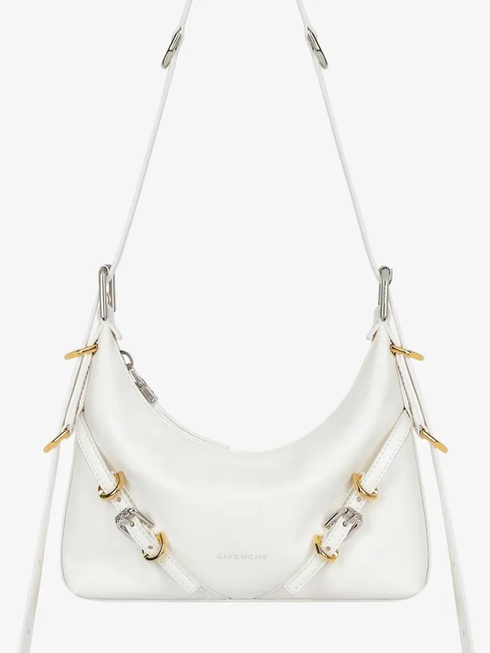 Mini Voyou Bag In Leather Ivory Women Givenchy Crossbody Bags