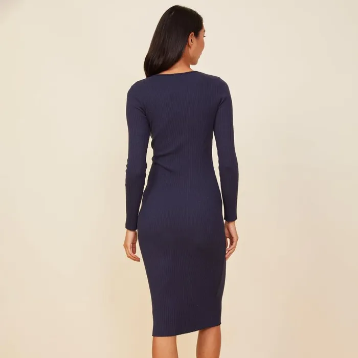 MONROW Dresses Cozy Rib Dress 8211 Women MONROW Dresses Cozy Rib Dress 8211 Women