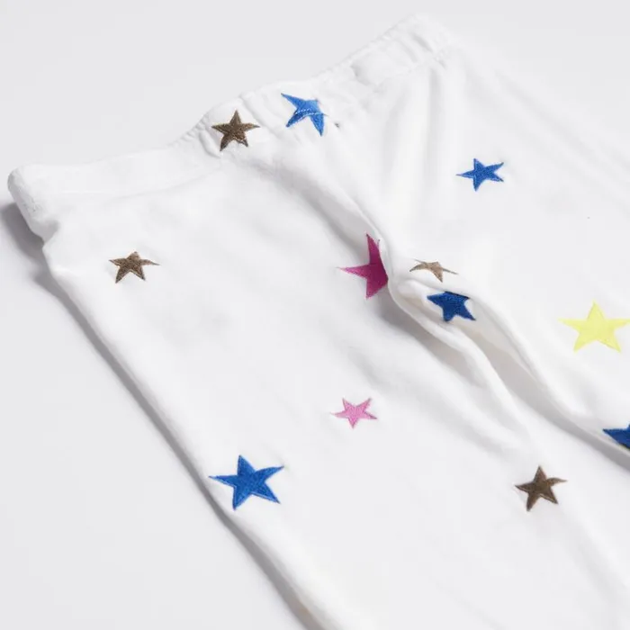 MONROW Kids Kids Embroidered Color Stars Elastic Waist Sweats 8211 Kids
