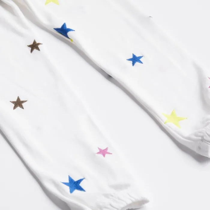 MONROW Kids Kids Embroidered Color Stars Elastic Waist Sweats 8211 Kids