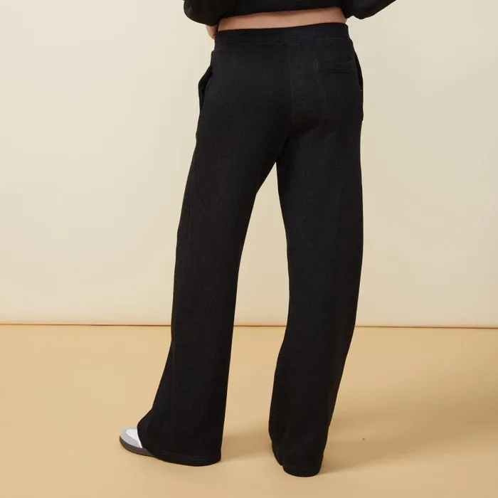 MONROW Sweats Teddy Fleece Straight Leg Sweat 8211 Women