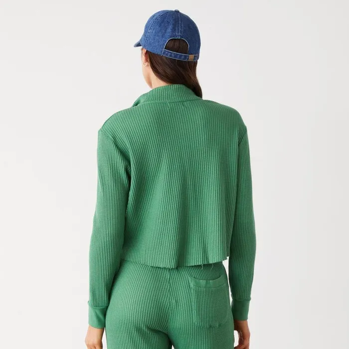 MONROW Sweatshirts Waffle Half Zip Sweatshirt 8211 Women MONROW Sweatshirts Waffle Half Zip Sweatshirt 8211 Women