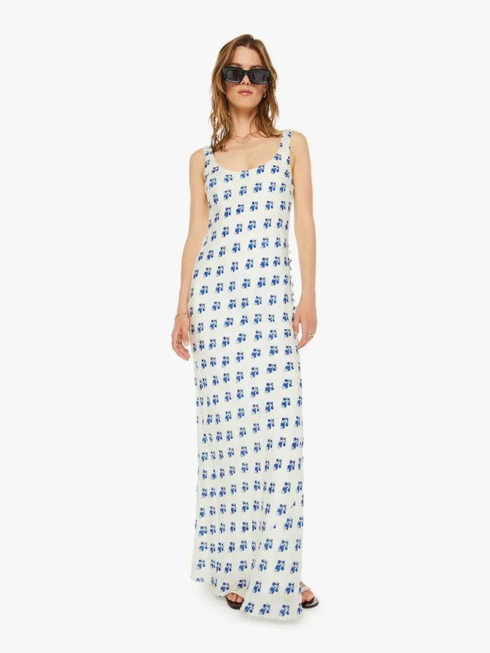Mother Denim Adele Silk Dress Indigo Bhutti 8211 Women