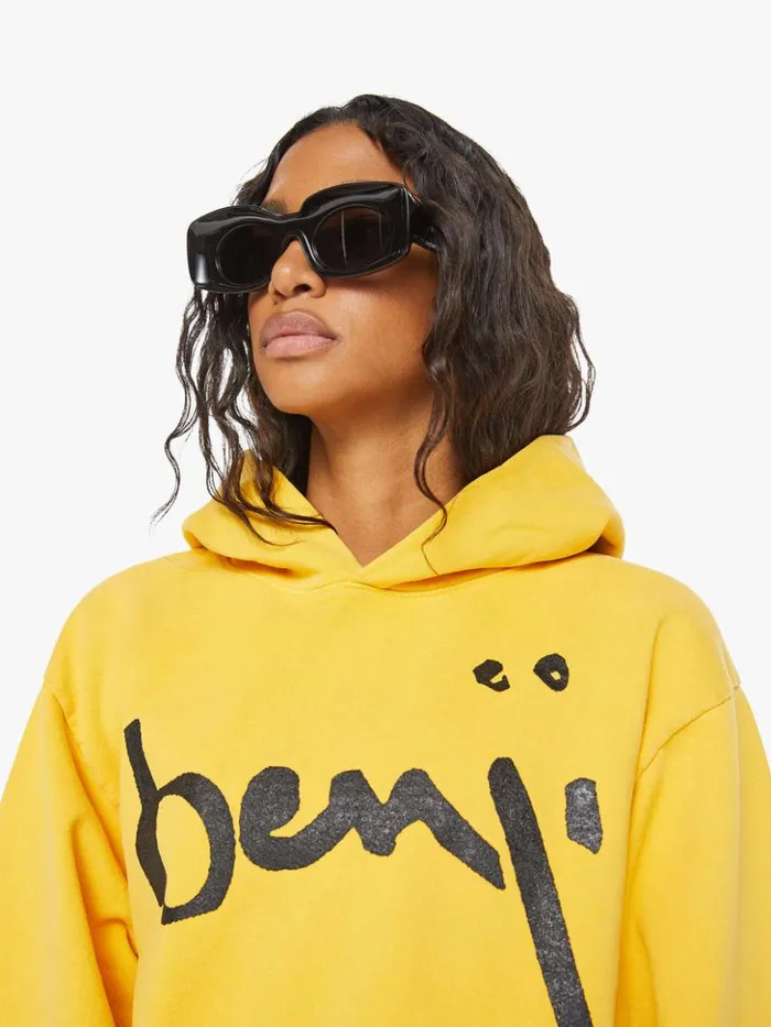Mother Denim Benji Pull Over Hoodie Mustard 8211 Women