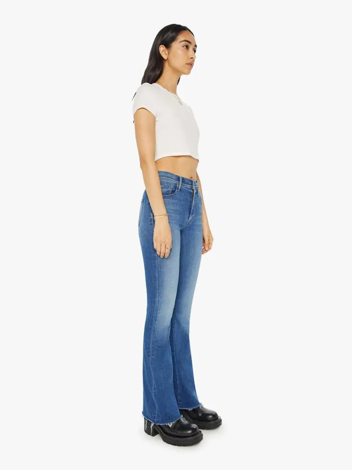 Mother Denim Flare The Cruiser Sneak Fray Wash Hike Hike Baby 8211 Women