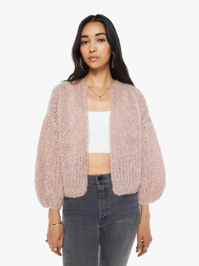 Mother Denim Mohair Bomber Cardigan Antique Pink 8211 Women