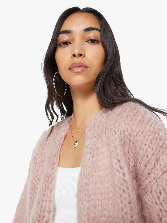 Mother Denim Mohair Bomber Cardigan Antique Pink 8211 Women Mother Denim Mohair Bomber Cardigan Antique Pink 8211 Women