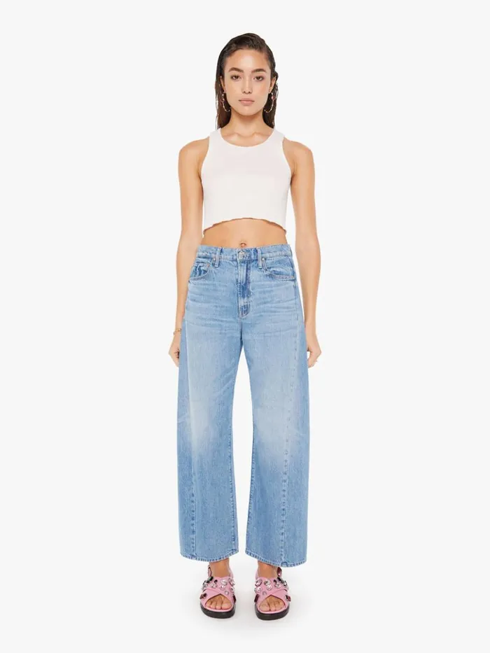Mother Denim Relaxed The HalfPipe Flood Wash Material Girl 8211 Women
