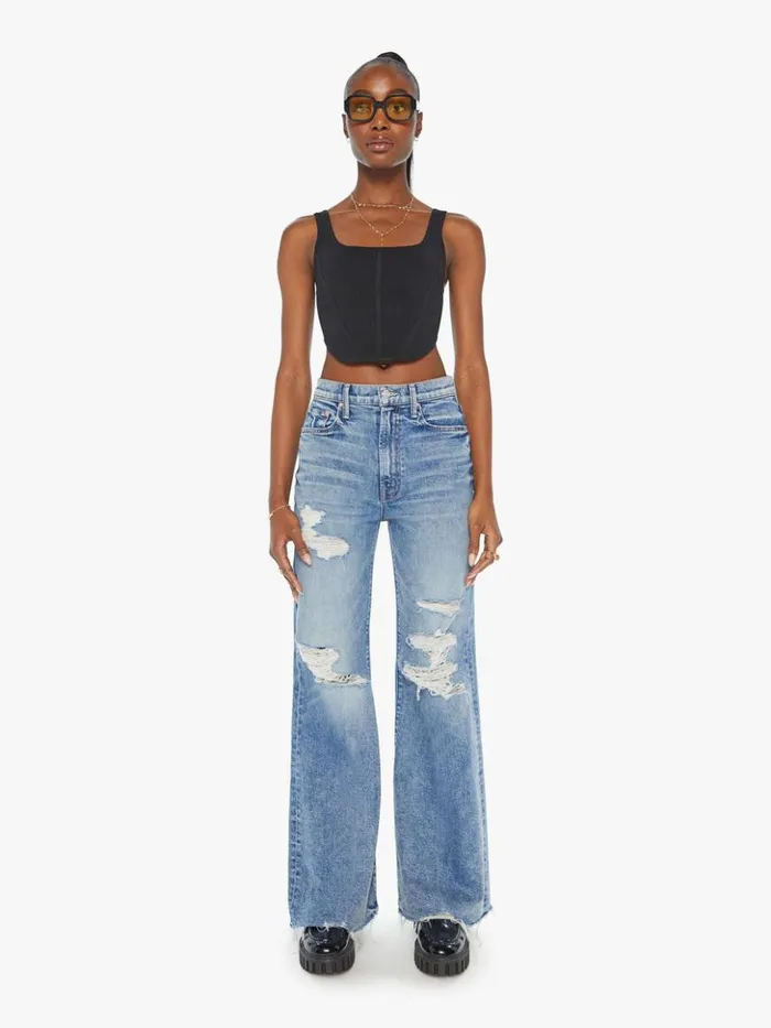 Mother Denim Relaxed The Sidestepper Sneak Chew Wash Stfu 8211 Women