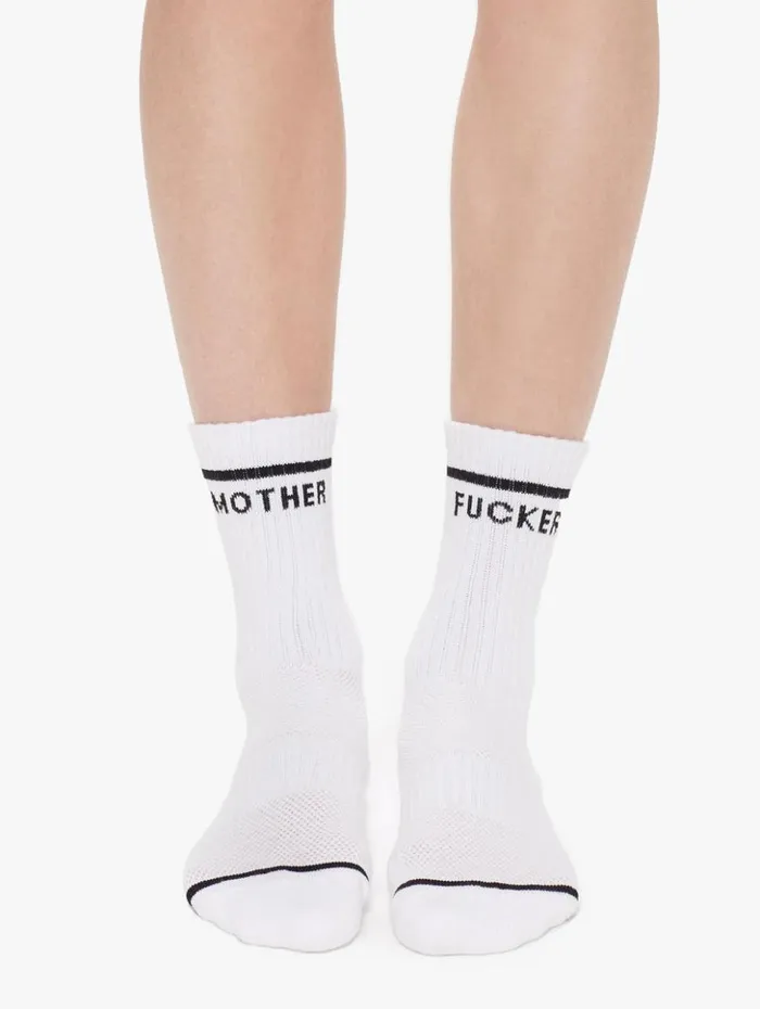 Mother Denim Socks Baby Steps Women039s Mother Fuckerwhite 8211 Women