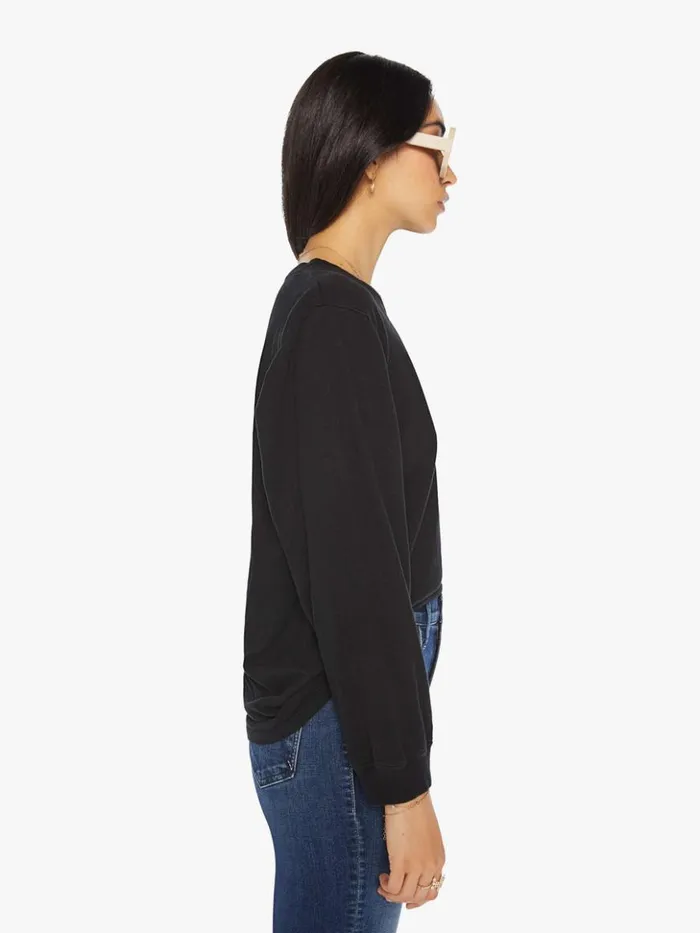 Mother Denim The Long Sleeve Rowdy Black 8211 Women
