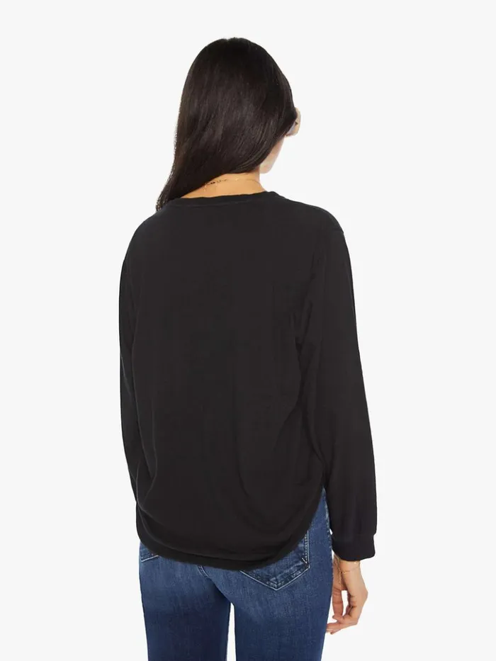 Mother Denim The Long Sleeve Rowdy Black 8211 Women