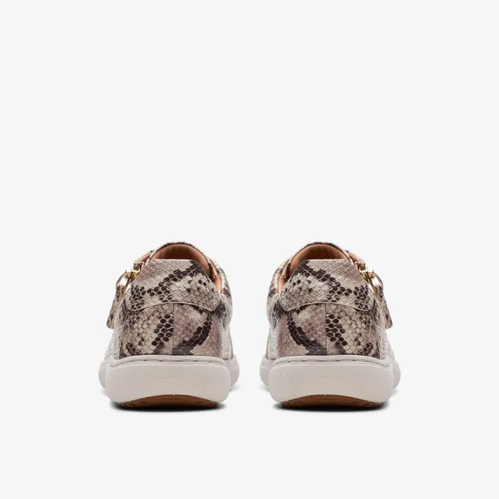 Nalle Lace Snake Print Women Clarks Sneakers